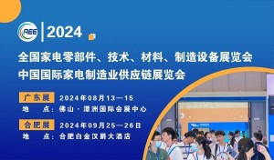 2024家电零部件、技术、材料、制造设备展览会(合肥展）